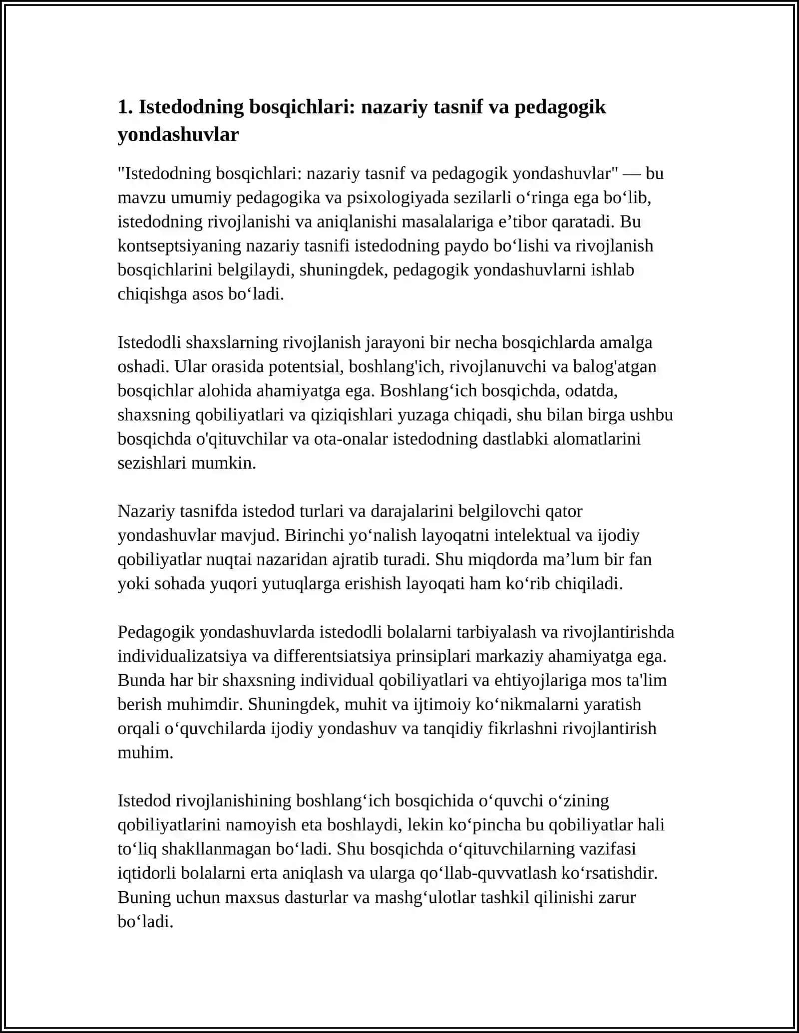 "ISTEDODNING BOSQICHLARI" UMUMIY PEDAGOGIKA PSIXOLOGIYADA 4