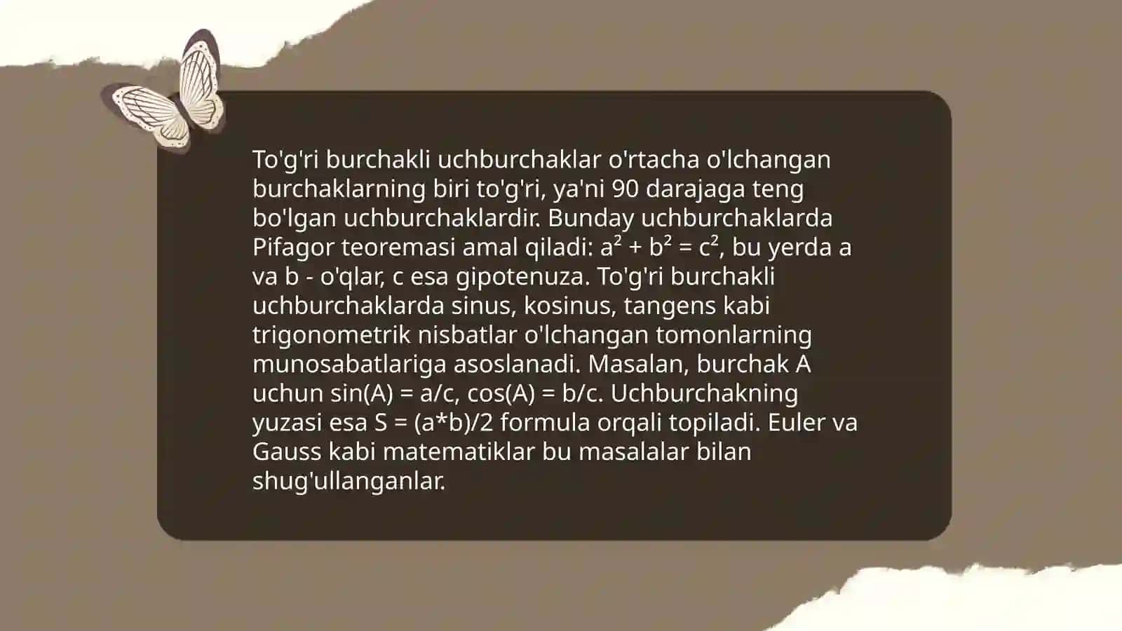 Pifagor teoremasini tatbiqi 4