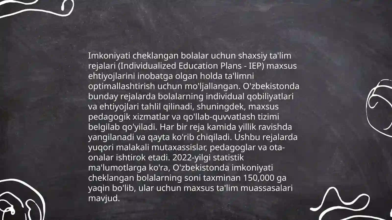 Imkoniyati cheklangan bolalarni o'qitishda ta'lim maqsadlarni belgilashning ahamiyati. Imkoniyati cheklangan bolalarni o'qitishda ta'lim loyihalash 4