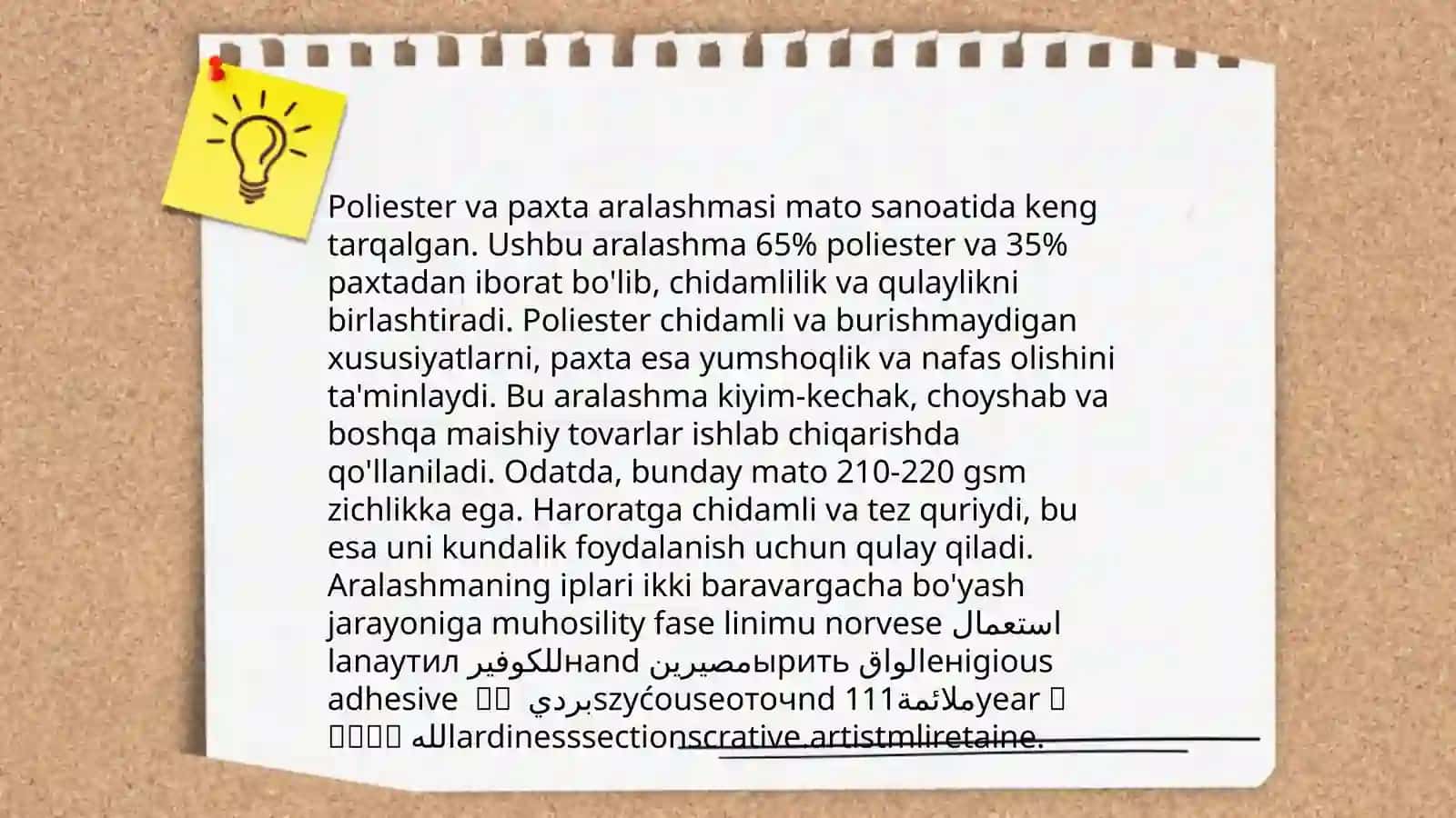Aralash usuldagi notoʻqima matolar turlari 4