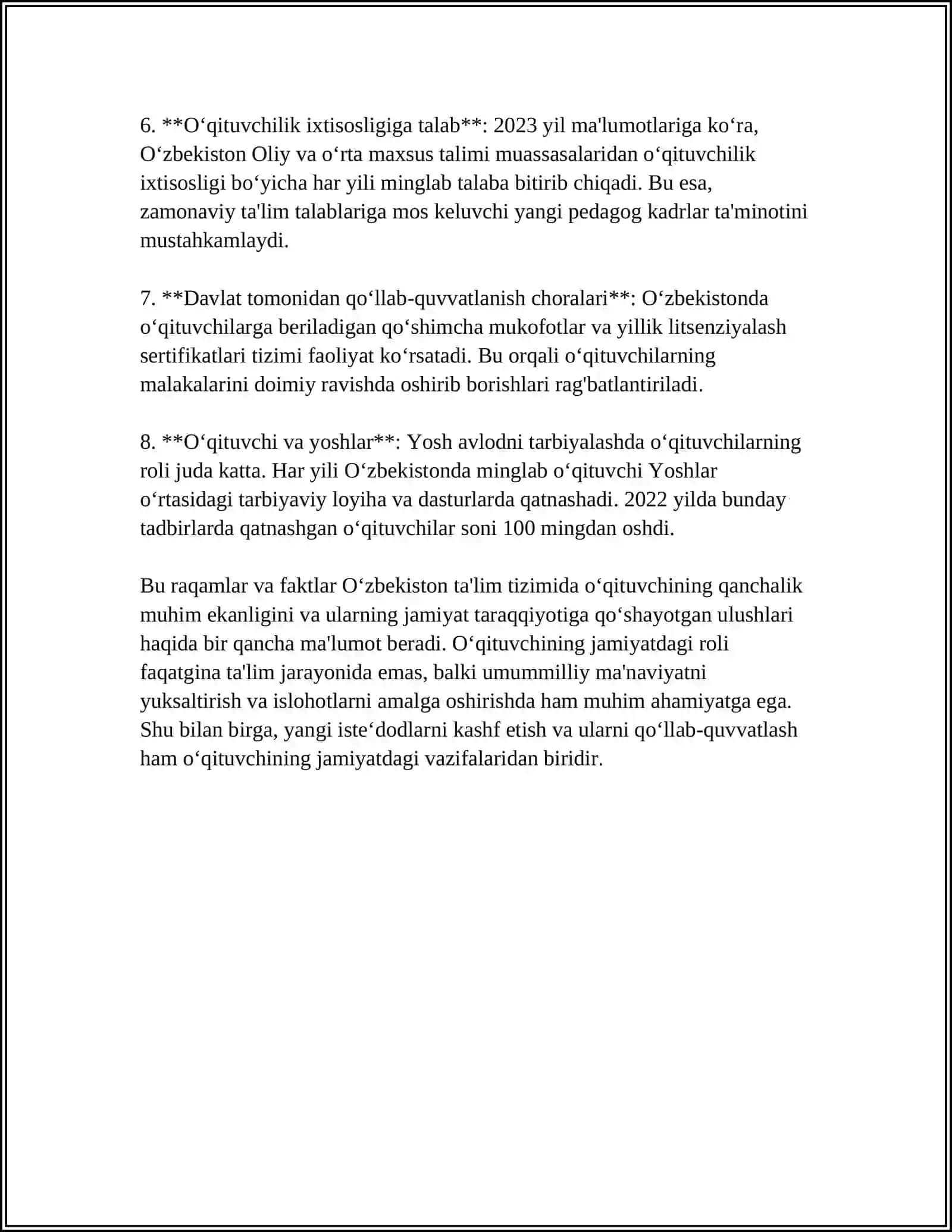 JAMIYATDA FAOL O‘QITUVCHI SHAXSI SHAKLLANISHINING IJTIMOIY-PEDAGOGIK XARAKTERI 4
