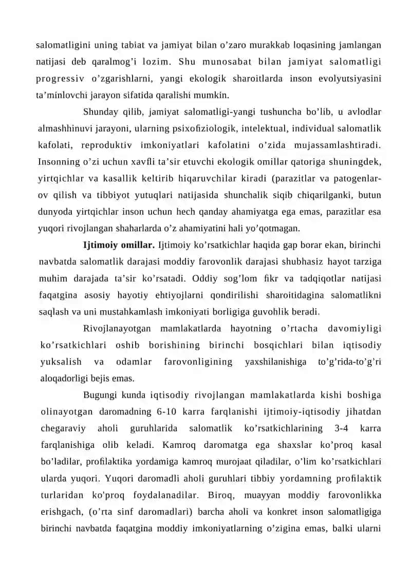 Valeologik yo’nalishlar: Pedagogik, ekologik va ijtimoiy valeologiya 4