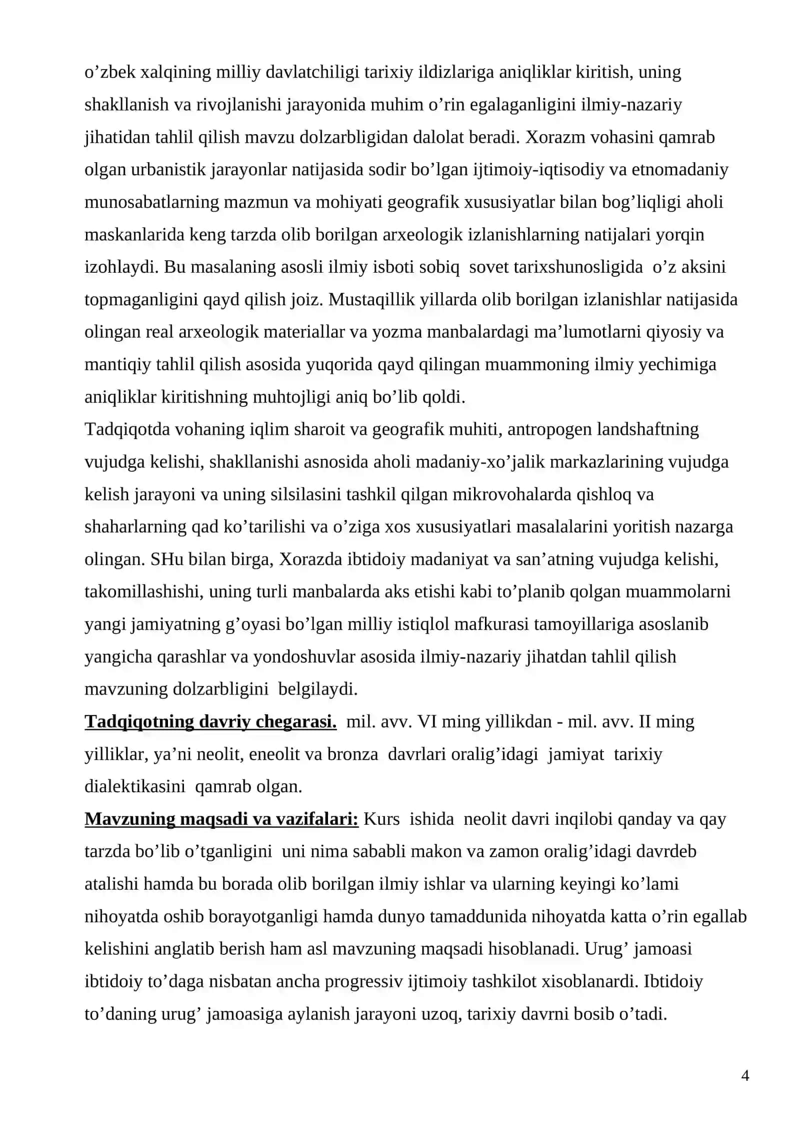 Neolid davrida o’zlashtiruvchi xo’jalik hukm surgan mintaqalar 4