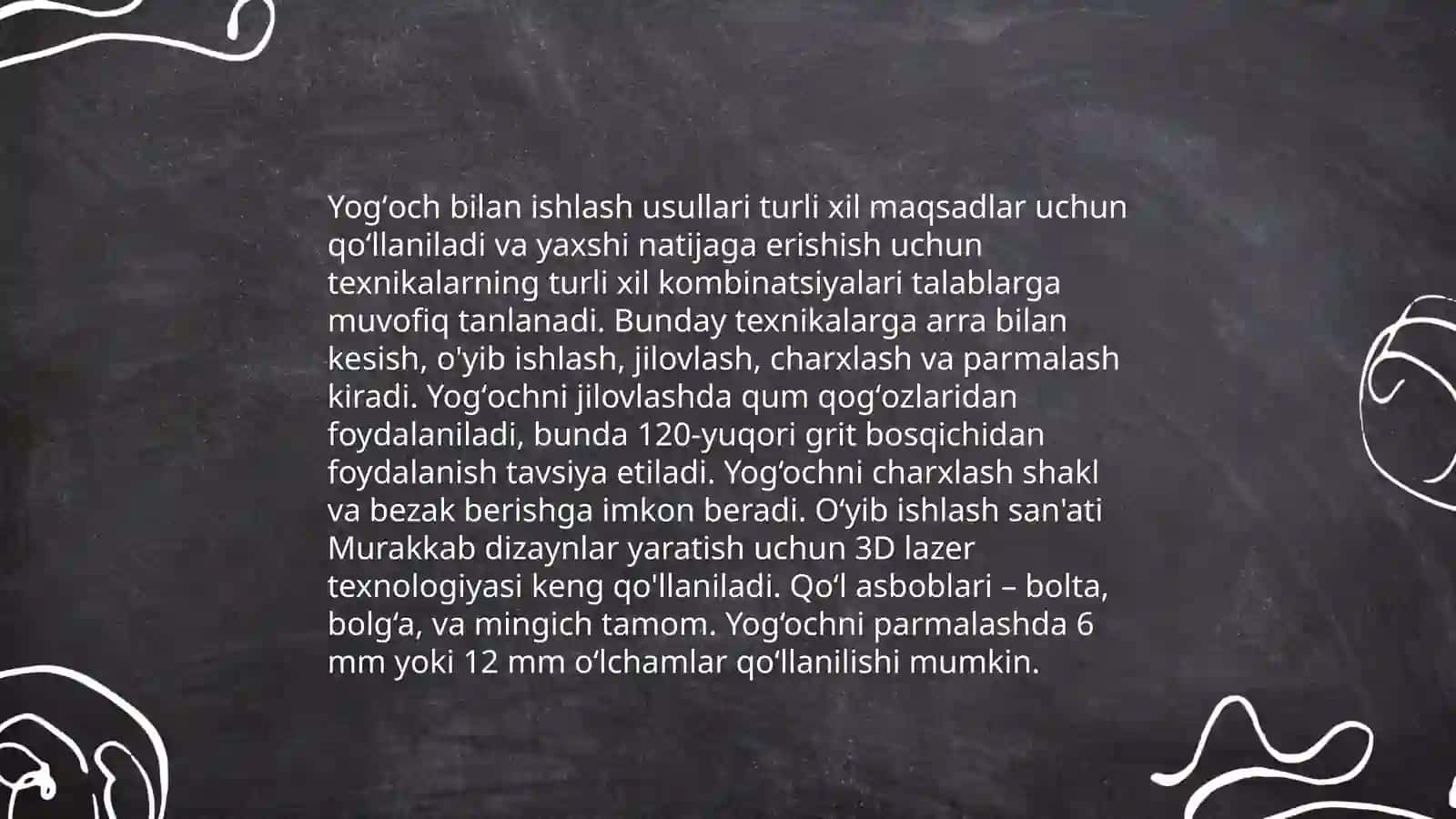 Qoʻl mehnati darslarida tabbiy materiallar 4