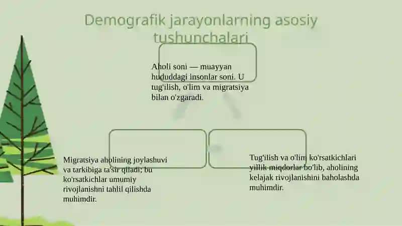 Aholi orasida demografik jarayon va demografik ko’rsatkichlarni hisoblash usullari 4