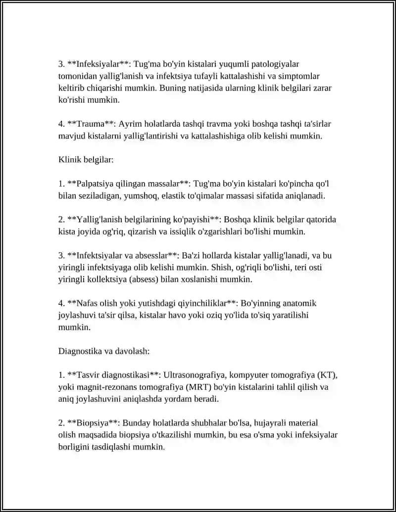 BO'YINNING TUG'MA OQMALARI VA KISTALARIDA OPCRATSIYALAR 4