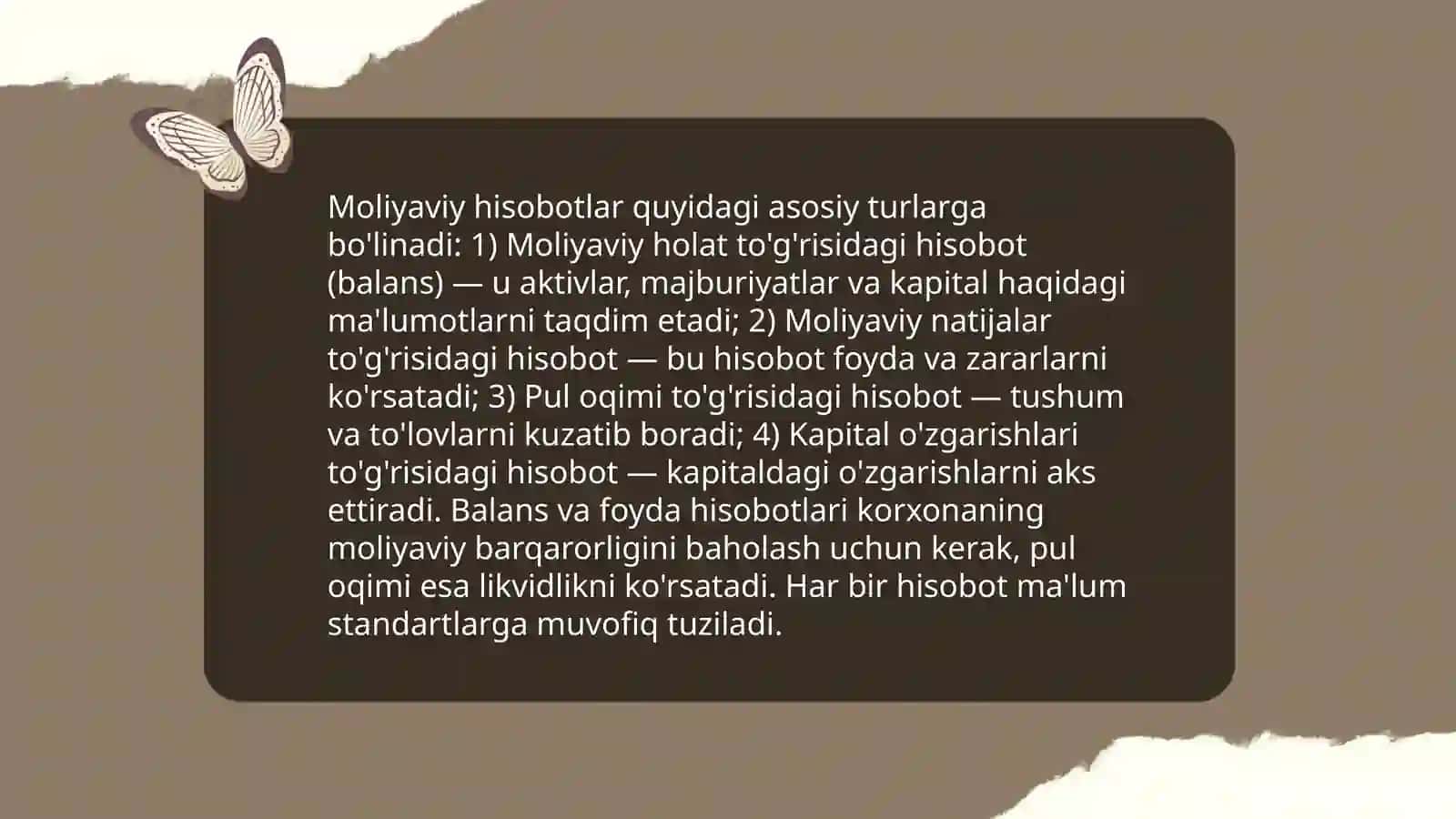 Hisobot tayyorlash ustida ishlash 4