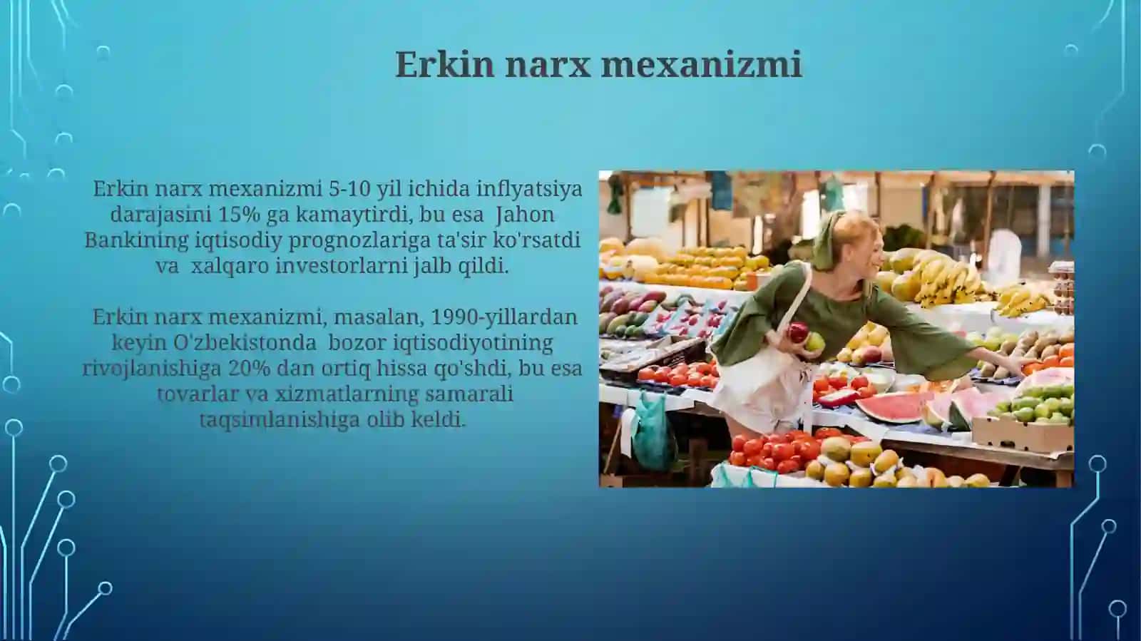 Bozor iqtisodiyotining o‘ziga xos xususiyatlari 4