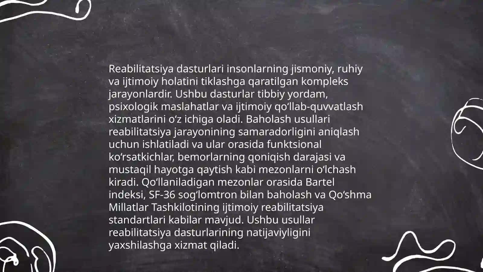 Imkoniyati cheklangan, uzoq muddat davolanishga muhtoj bolalar faoliyatini baholash usullari va vositalari 4