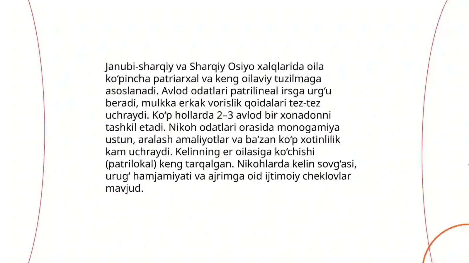 Janubi-sharqiy va Sharqiy Osiyo xalqlar etnologiyasi 4
