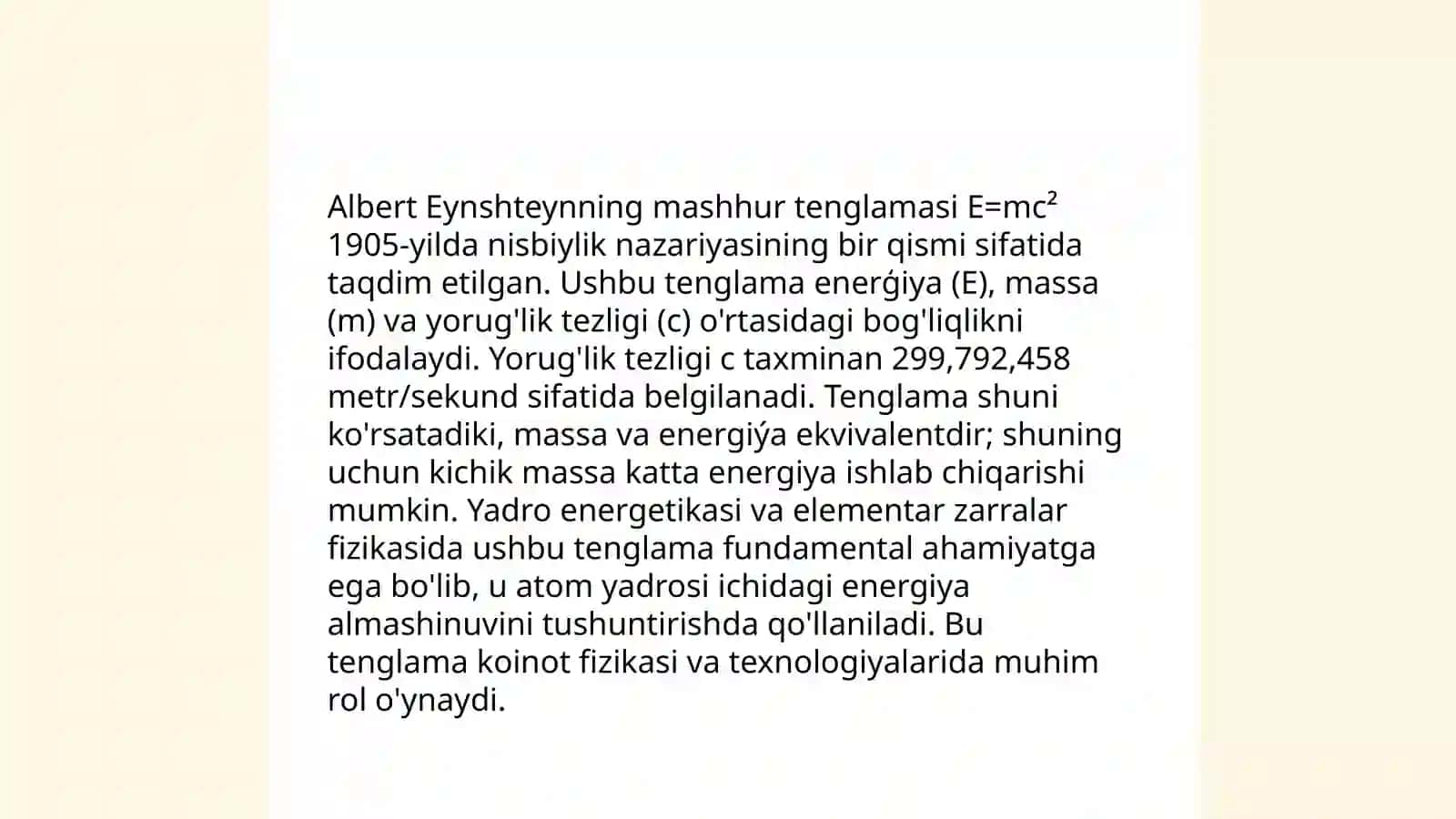 Maxsus nisbiylik nazariyasi asoslari 4