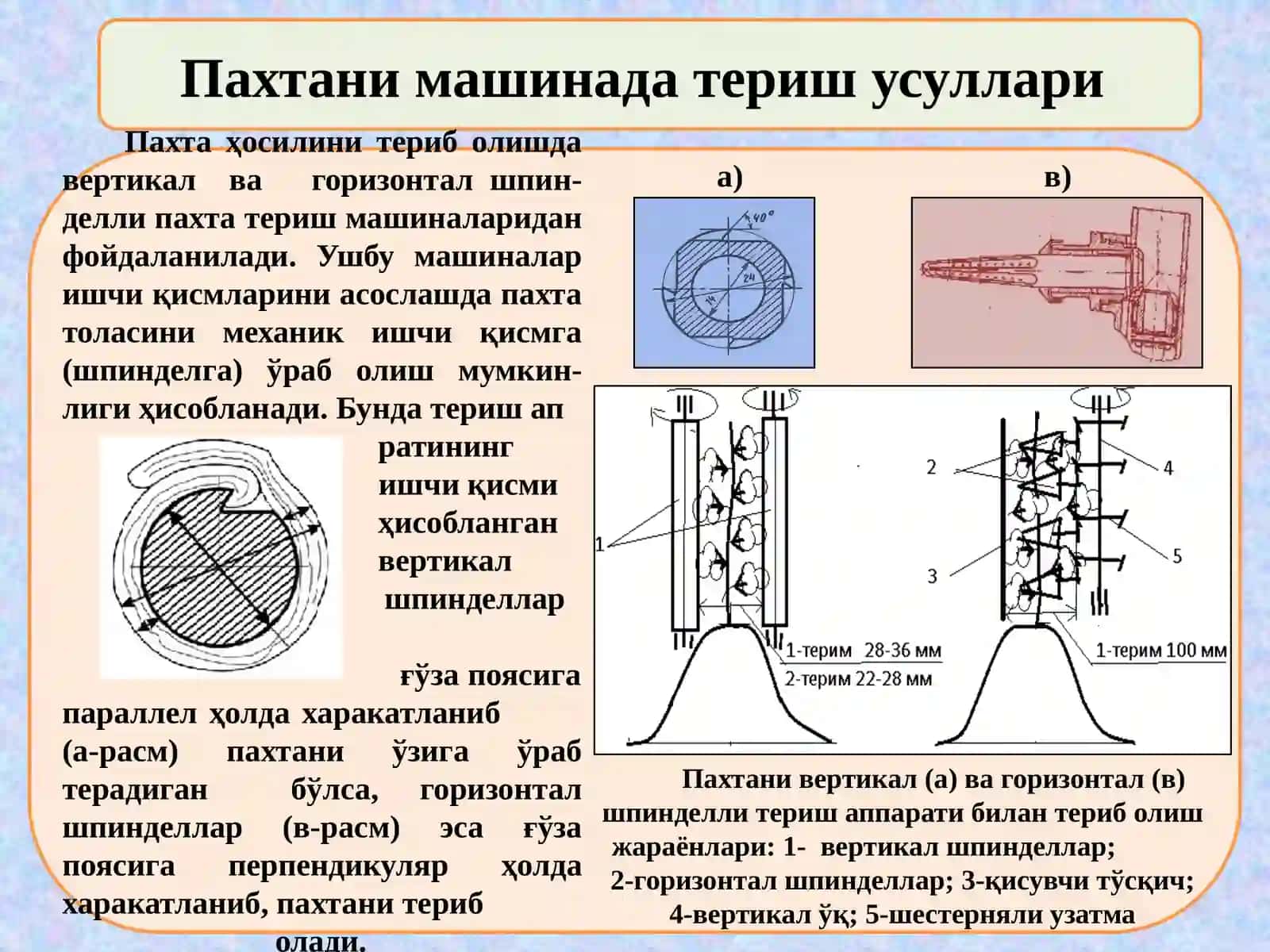 Пахта ҳосилини териб олишда қўлланиладиган замонавий машиналар 4