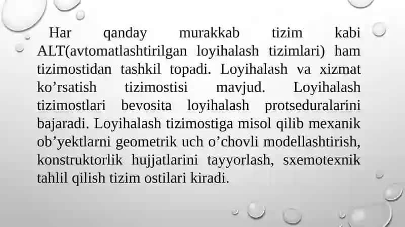 Avtomatlashtirilgan loyixalash tizimlari 4
