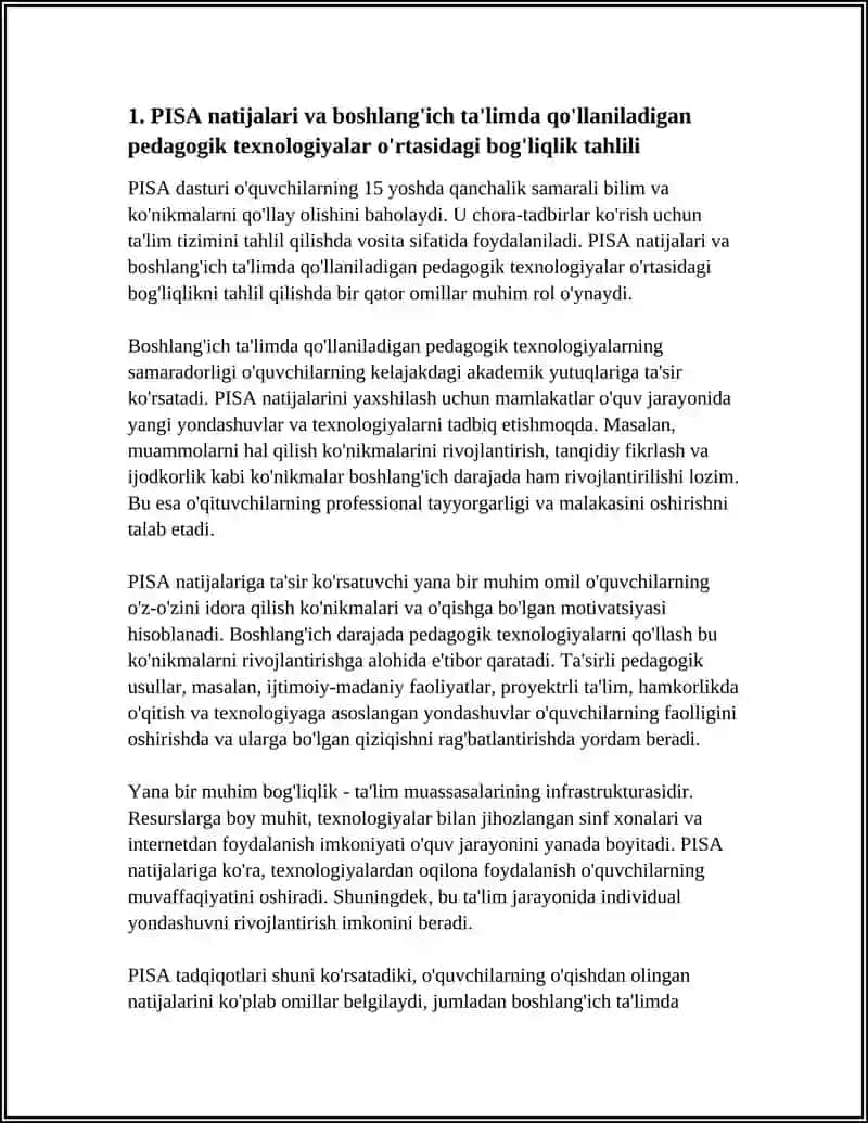 XALQARO BAHOLASH DASTURLARI(PISA, PIRLS, TIMSS) 4