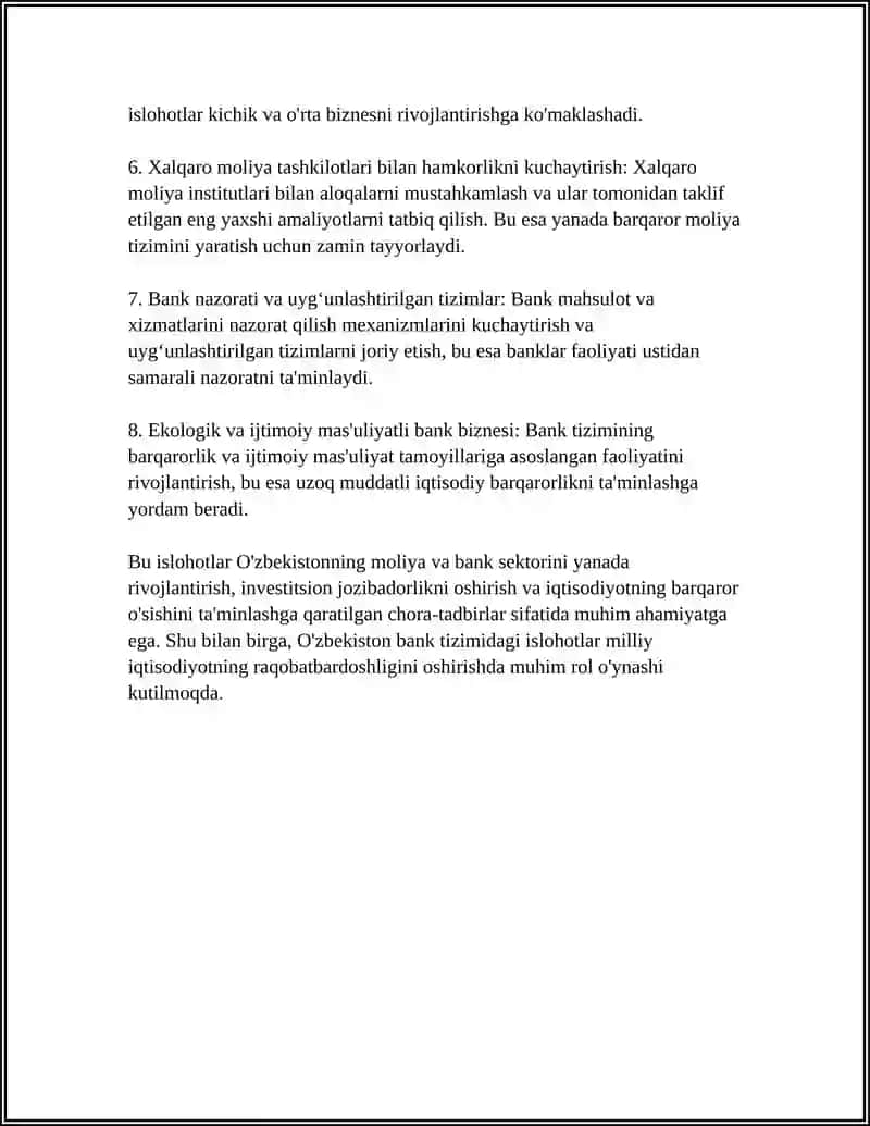 Markaziy bankning pul-kredit siyosatidagi islohotlar (2023-2024) 4