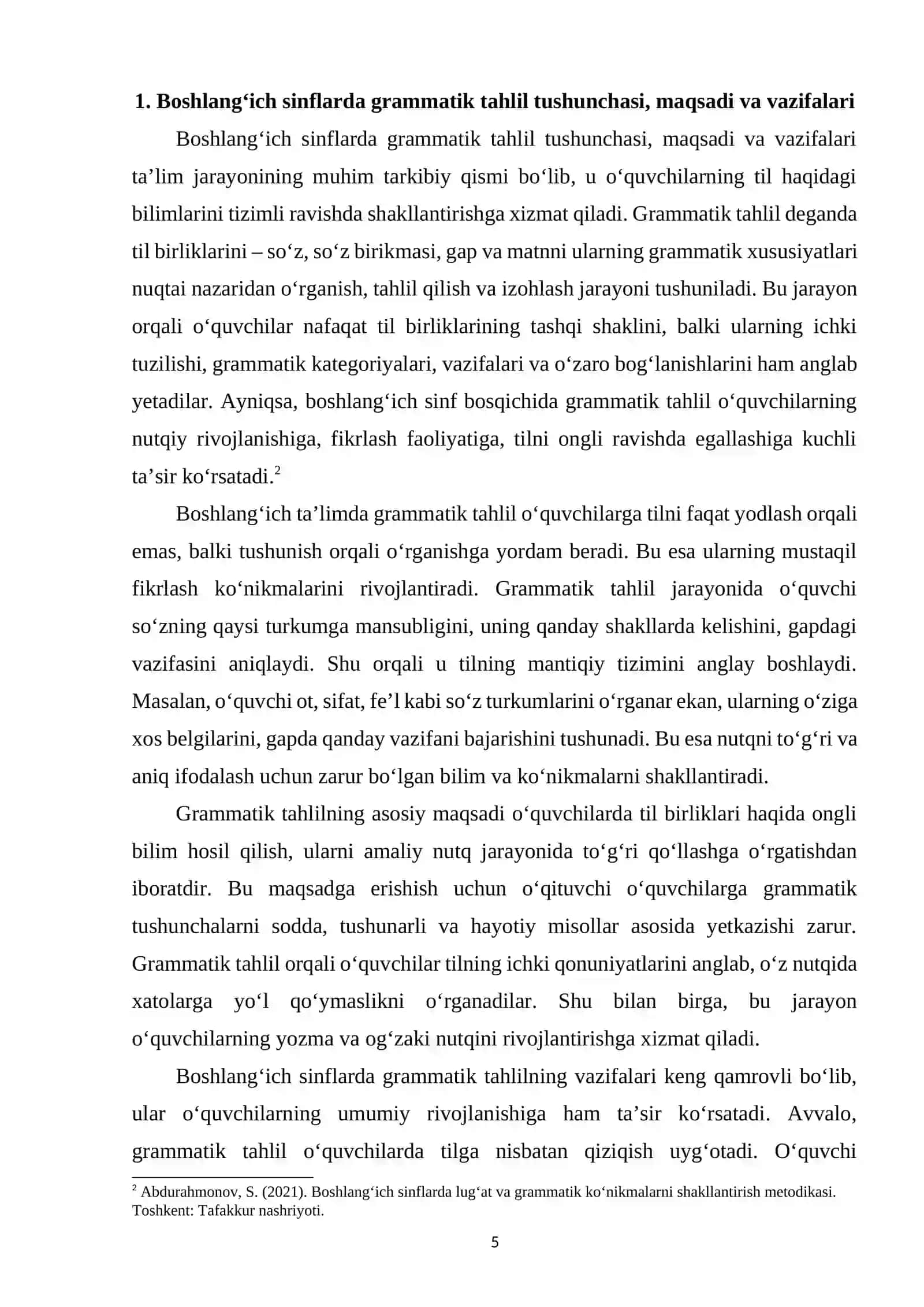Boshlang‘ich sinflarda grammatik tahlilni o‘tkazish metodikasi 4
