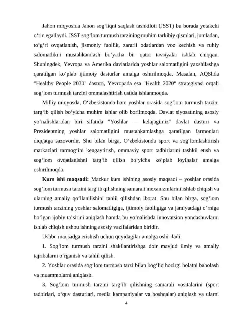 Yoshlar orasida sog‘lom turmush tarzini targ‘ib qilish mexanizmlarini ishlab chiqish 4