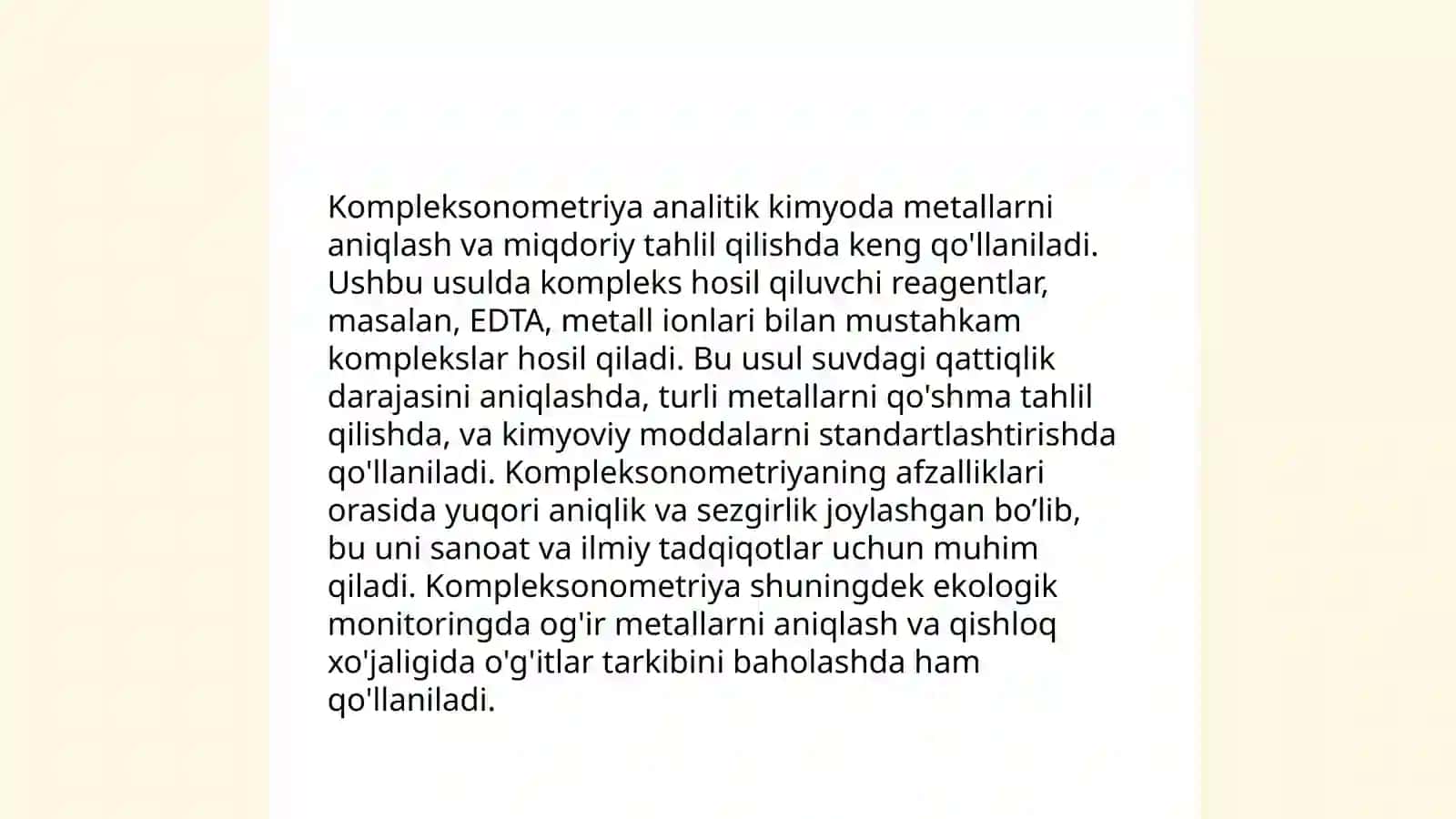 Kompleksonometriyaning analizda ishlatilishi 4