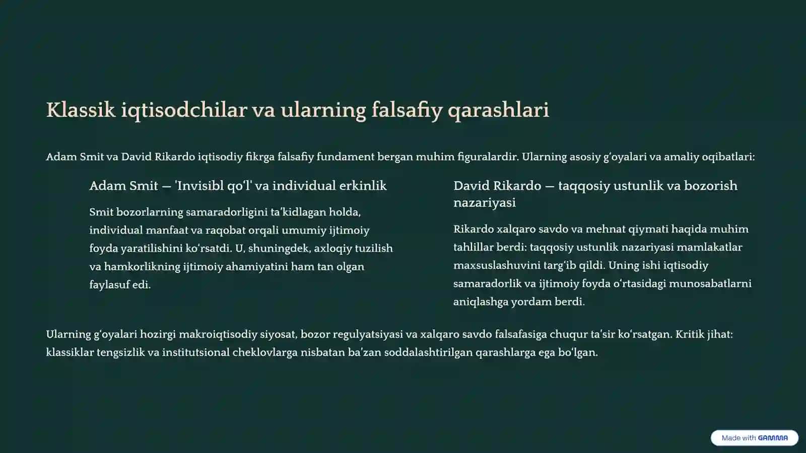 Iqtisodiyot falsafasi: Nazariy asoslar va amaliy ahamiyat 4