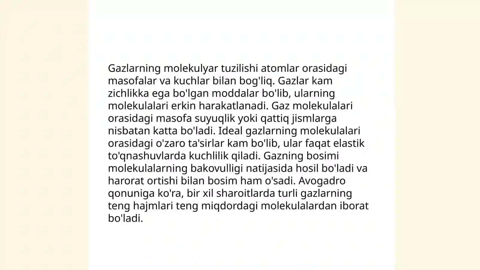 Molekulyar kinetik nazariya va stalistil fizika asoslari 4