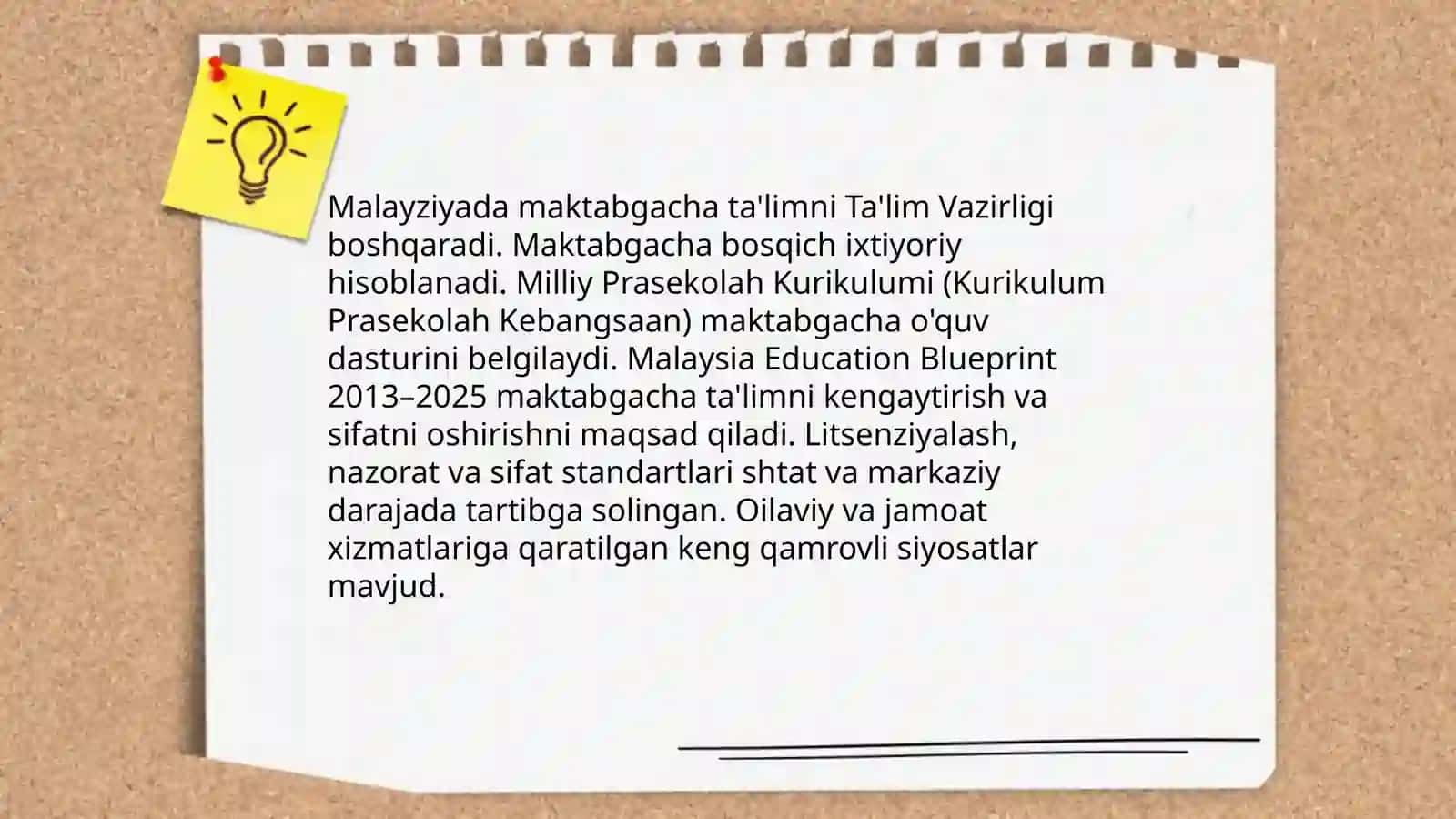 Malayziyada maktabgacha ta'lim tizimi 4