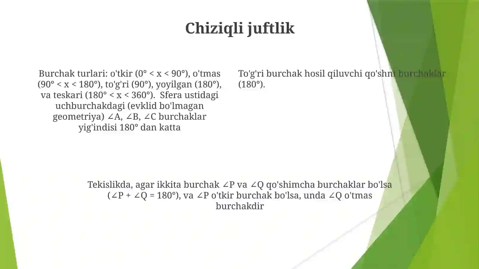 Burchaklar va ularning turlari 4