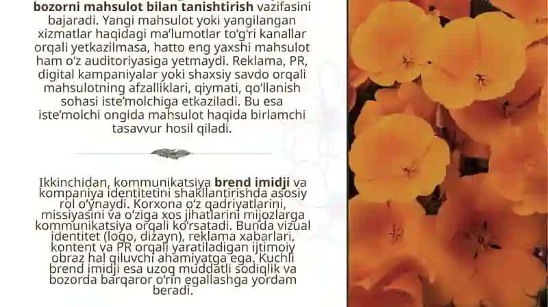 Kommunikatsiya bo’yicha strategik qarorlar 4