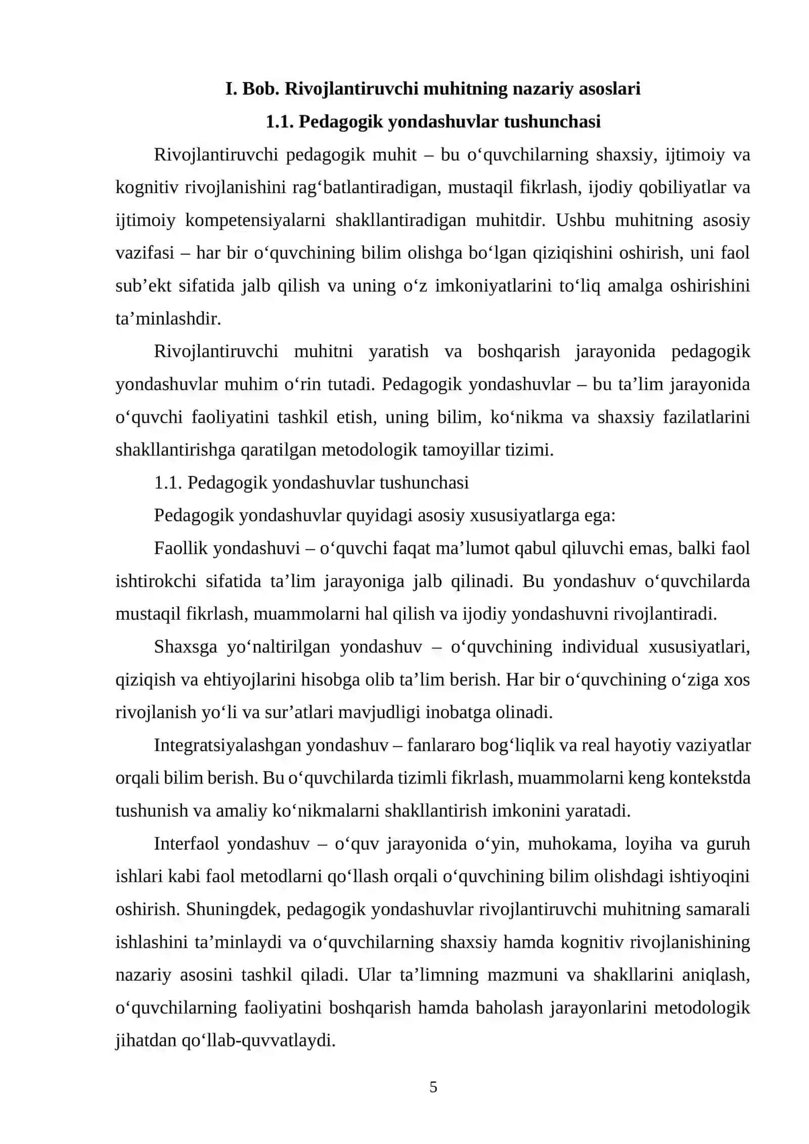 RIVOJLANTIRUVCHI MUHITNI TASHKIL ETISHDA PEDAGOGIK YONDASHUVLAR 4