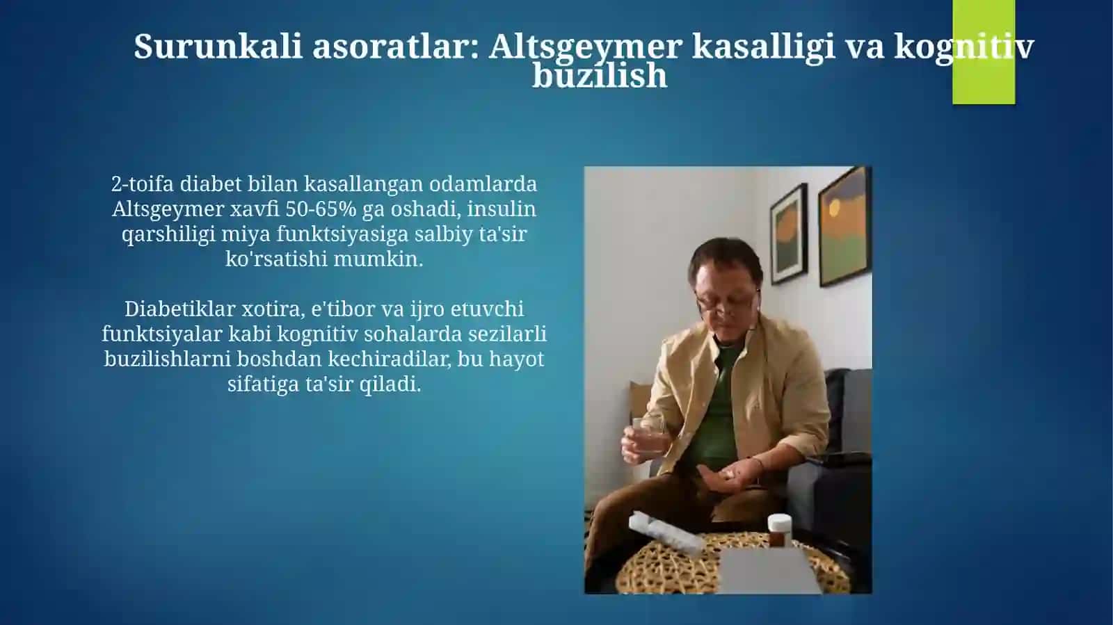 Qandli diabetning asoratlari oʻtkir va surunkali asoratlari 4