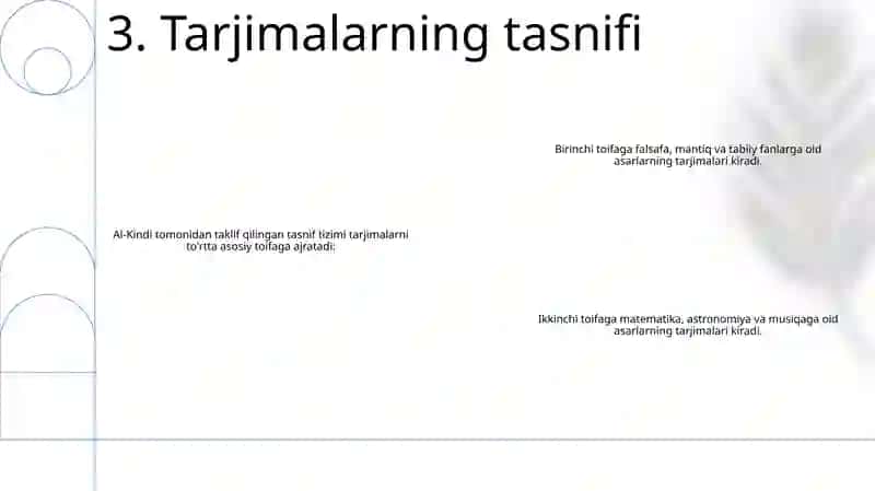 Yoqub Al-Kindiy Yaratgan Tarjimalar RoʻYxatini Tuzish Va Ularni Fanlar Kesimida Klassifikatsiya Qilish 4
