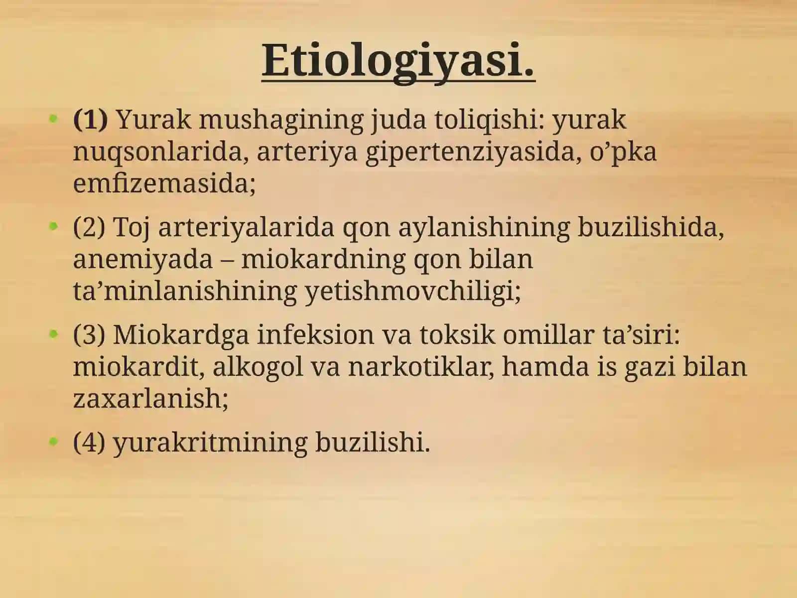 YURAK YETISHMOVCHILIGI 4