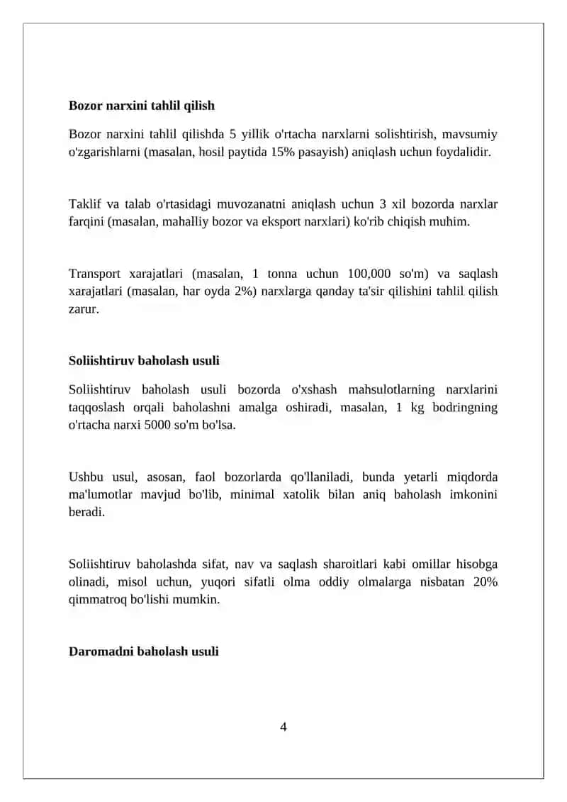 Fizik usulda konservalangan qishloq xo‘jaligi mahsulotlariga baho berish 4