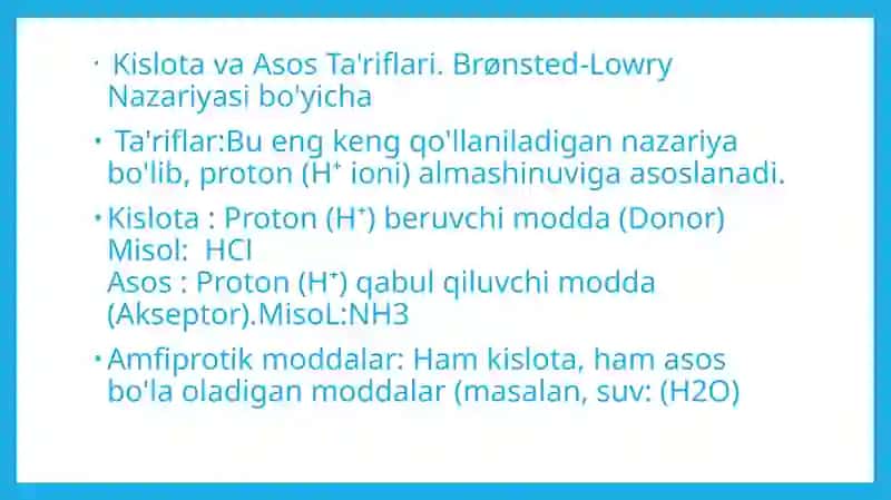 Kislota-asosli reaksiyalarda muvozanat 4
