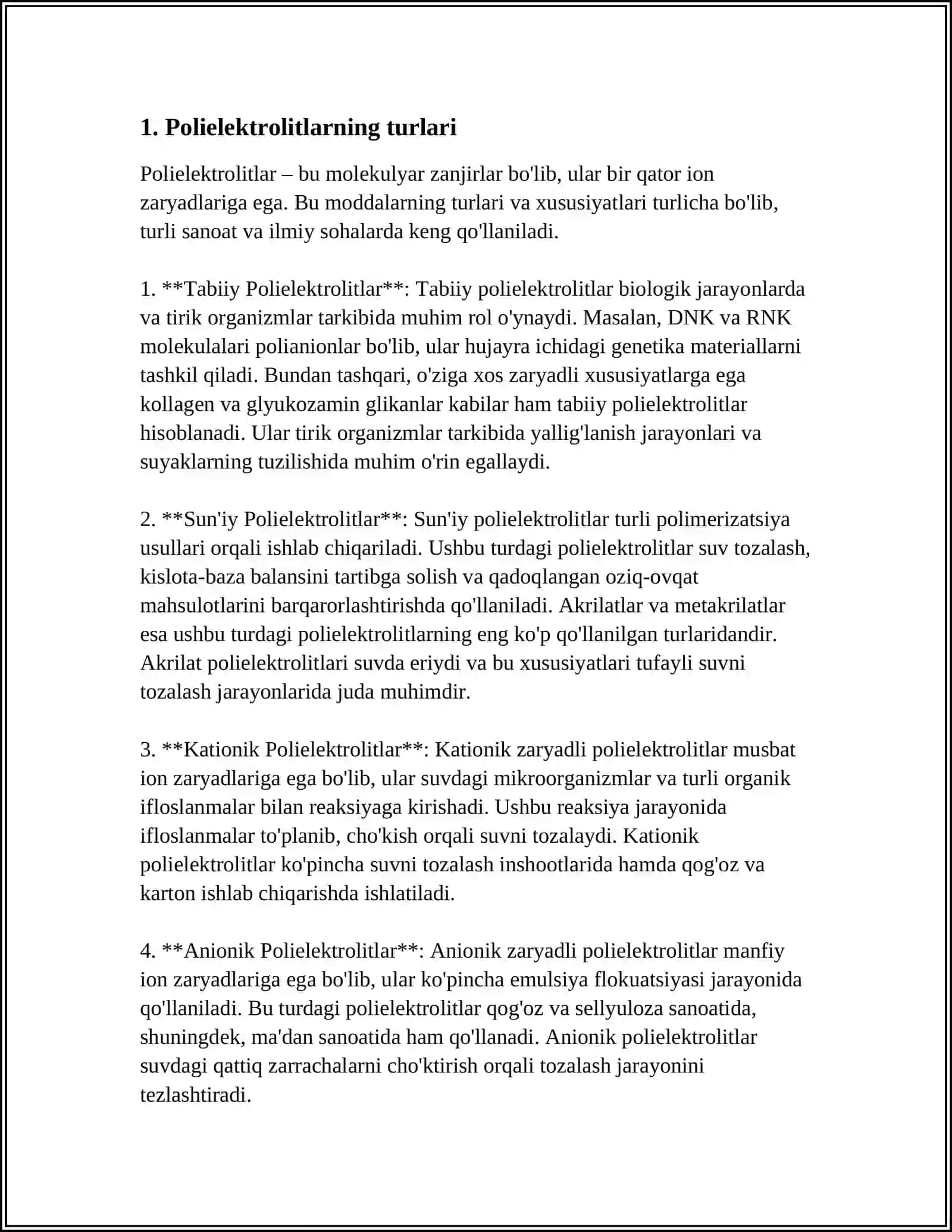 POLIELEKTROLITLAR POLIAMFOTERLAR ISOELEKTRIK NUQTA VA UNI ANIQLASH 4