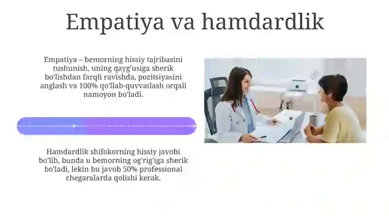Shifokor va bemor muloqotining psixologik xususiyatlari 4
