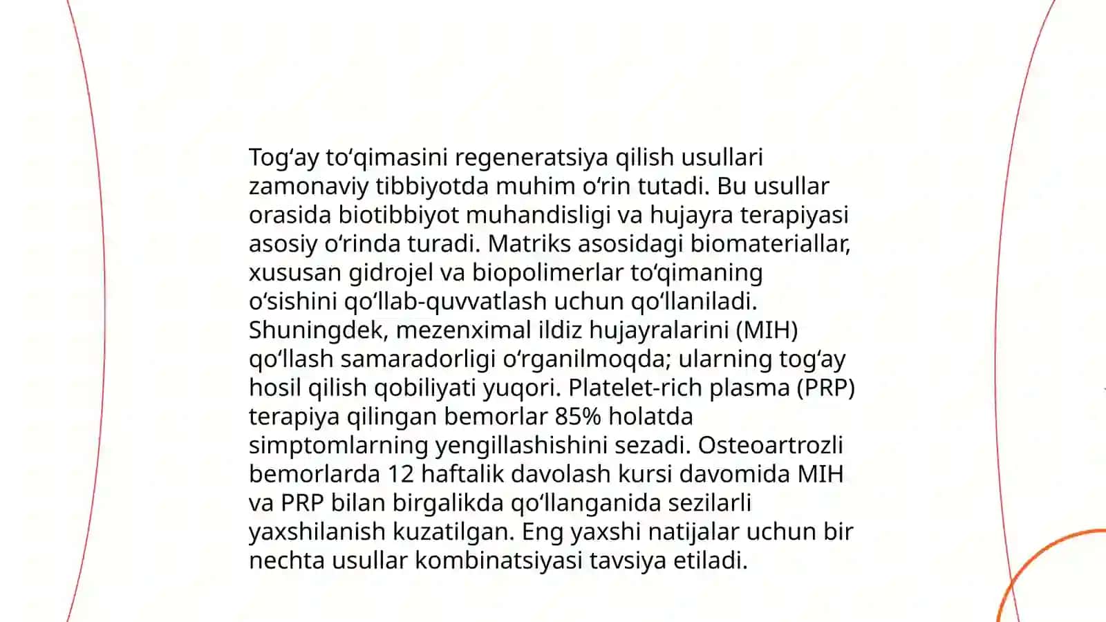 Togʻay toʻqimasining regeneratsiyasi va transplantatsiyasi 4
