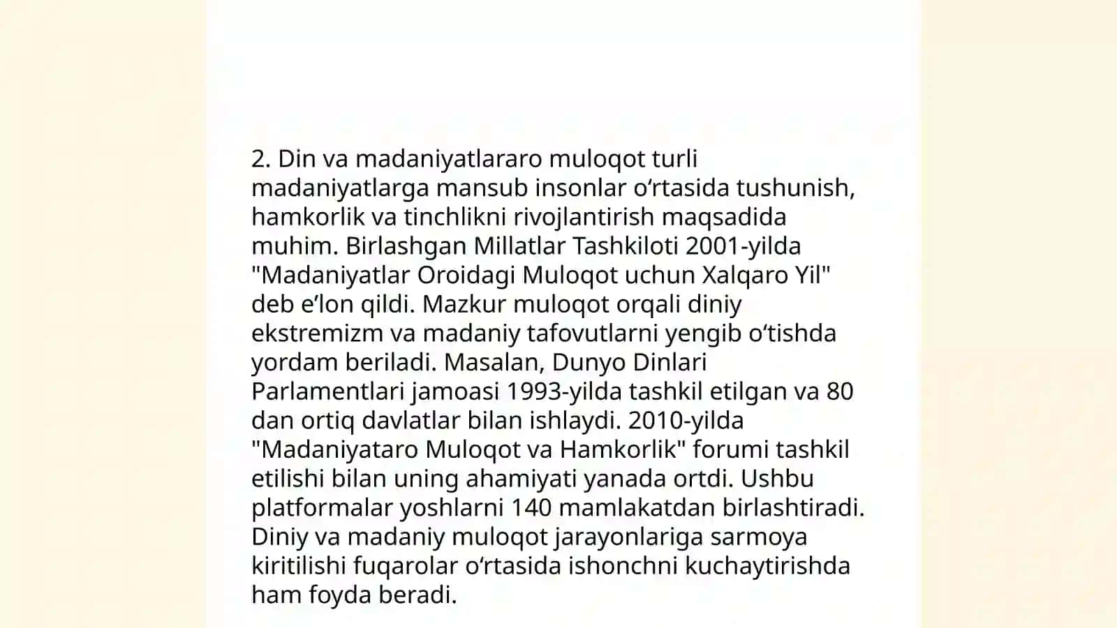 Milliy dinlarning ijtimoiy taraqqiyot va shaxs e'tiqodini ta'minlashdagi roli 4