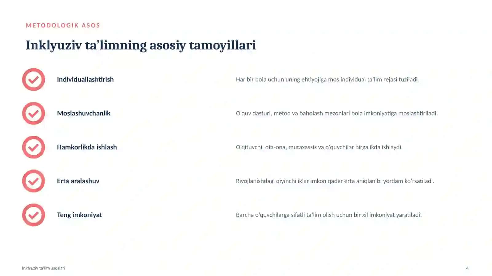 Inklyuziv ta’limning metodologik va nazariy asoslari 4
