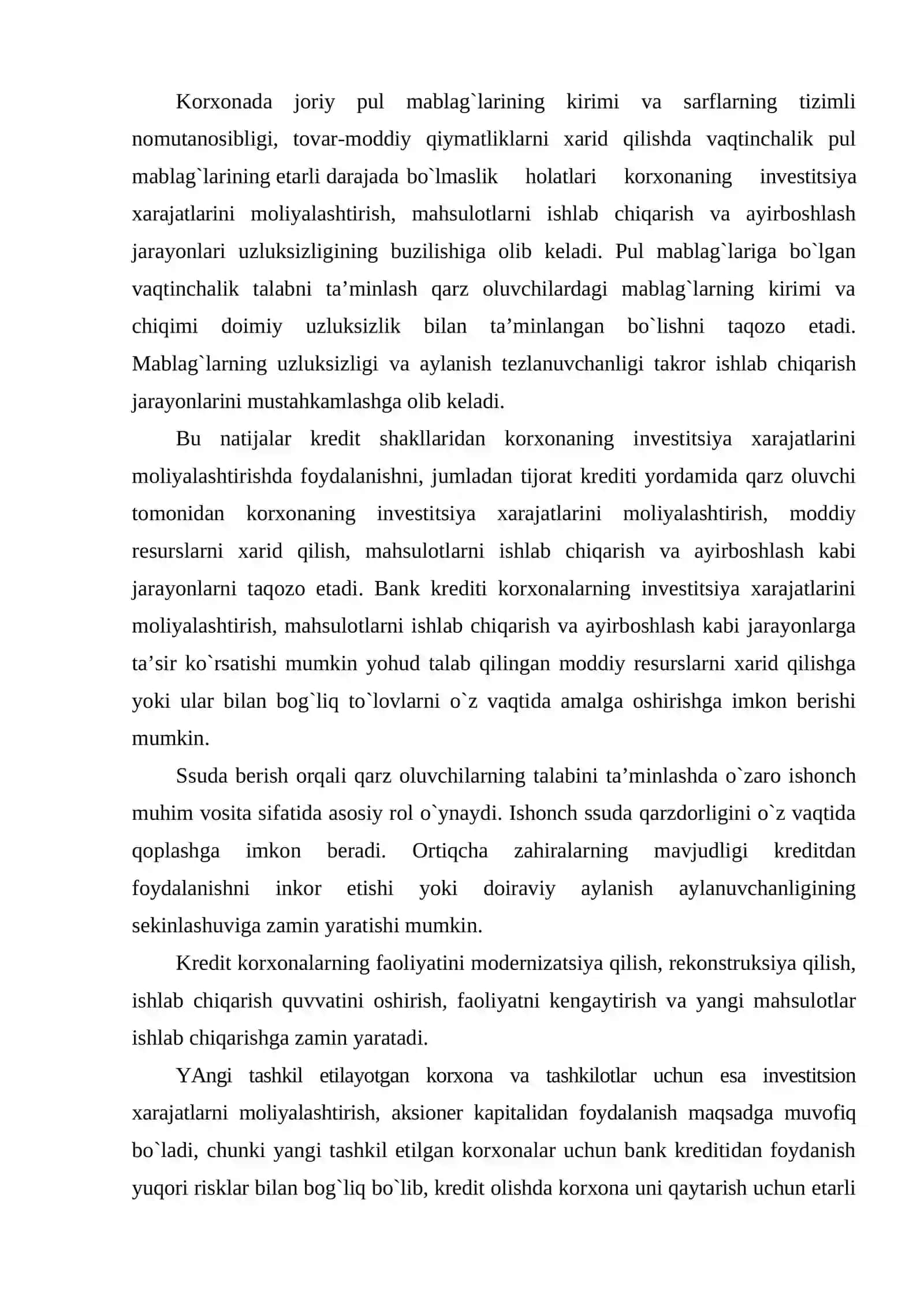 Kreditning milliy iqtisodiyotni rivojlantirishdagi roli 4