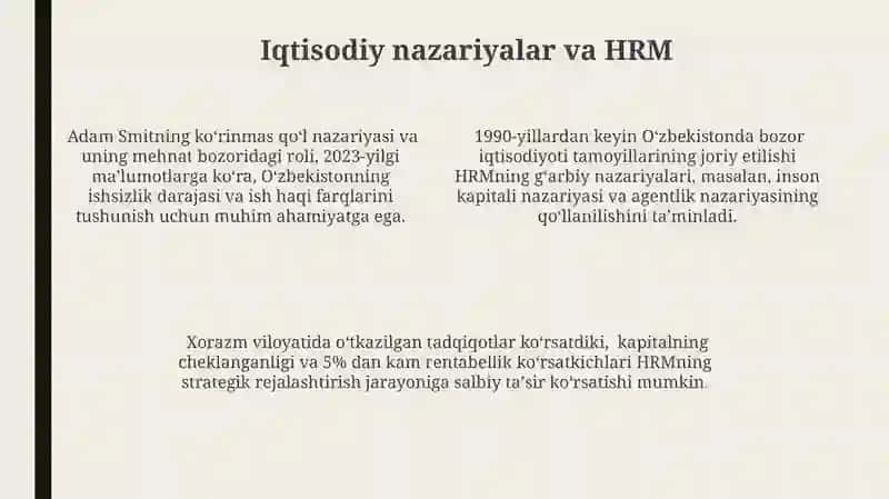 Inson resurslarini boshqarishdagi zamonaviy yondashuvlar 4