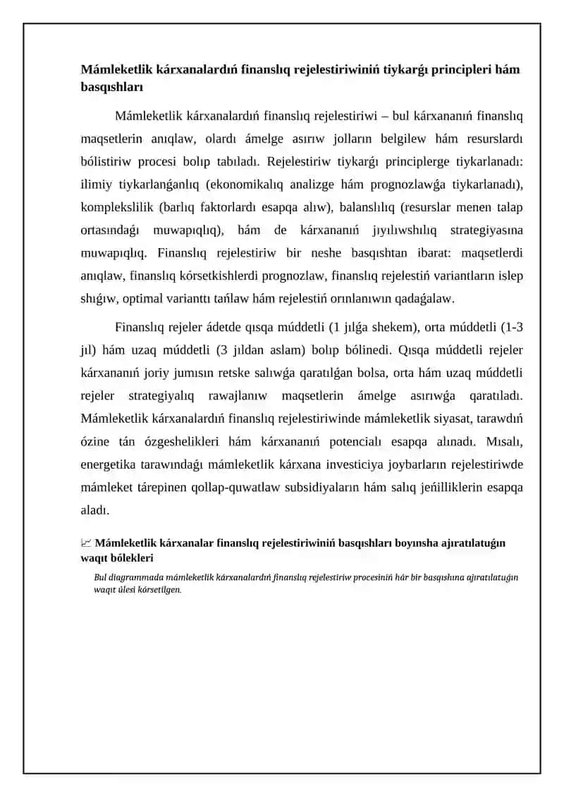 Mámleketlik kárxanalar hám shólkemlerdiń finansları 4