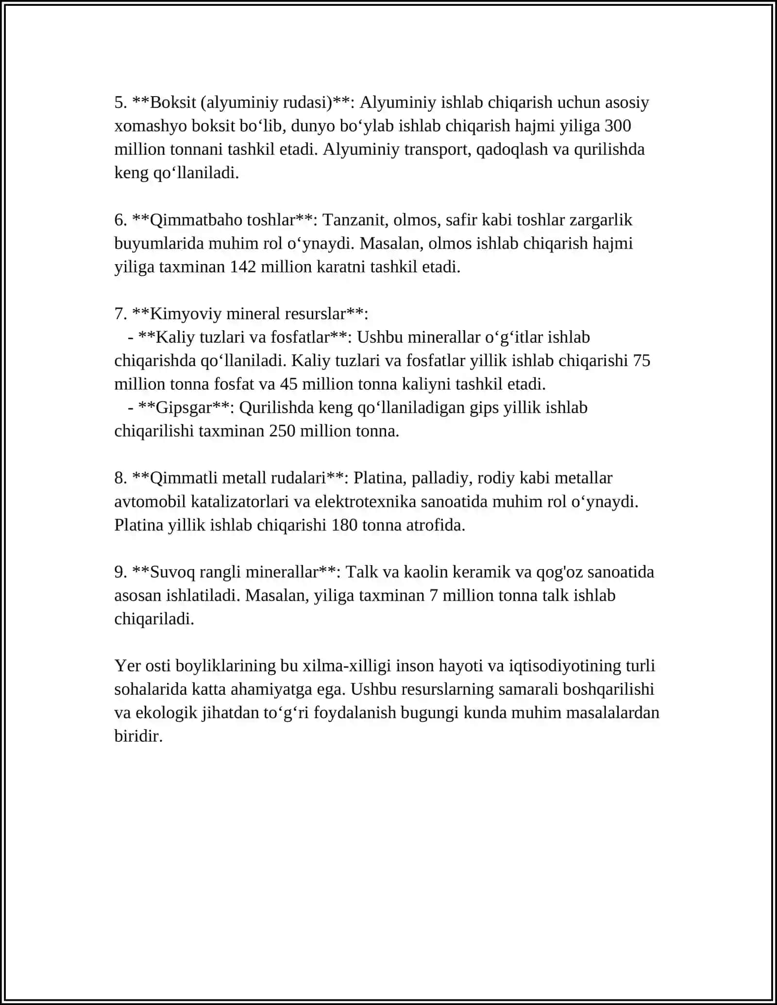 YER OSTI BOYLIKLARI VA ULARDAN TO'G'RI FOYDALANISH 4