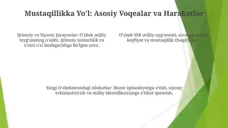 O'zbekistonning Mustaqillikka Erishishdan Oldingi Ijtimoiy va Siyosiy Manzarasi 4