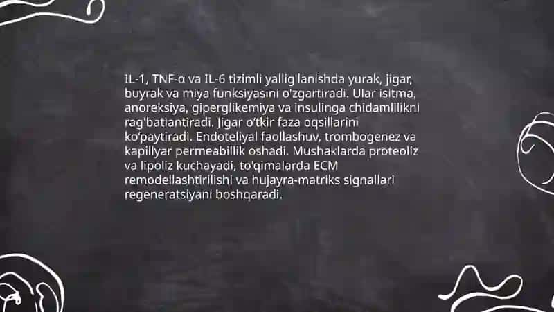Yallig'lanishning tizimlitasirlari 4