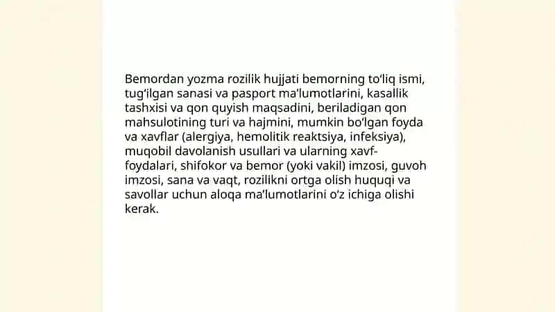 Klinik indikatsiyalarni aniqlash majburiyati 4