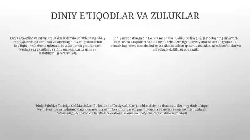 Diniy Suluklar Tarixiga Oid Manbalar 4
