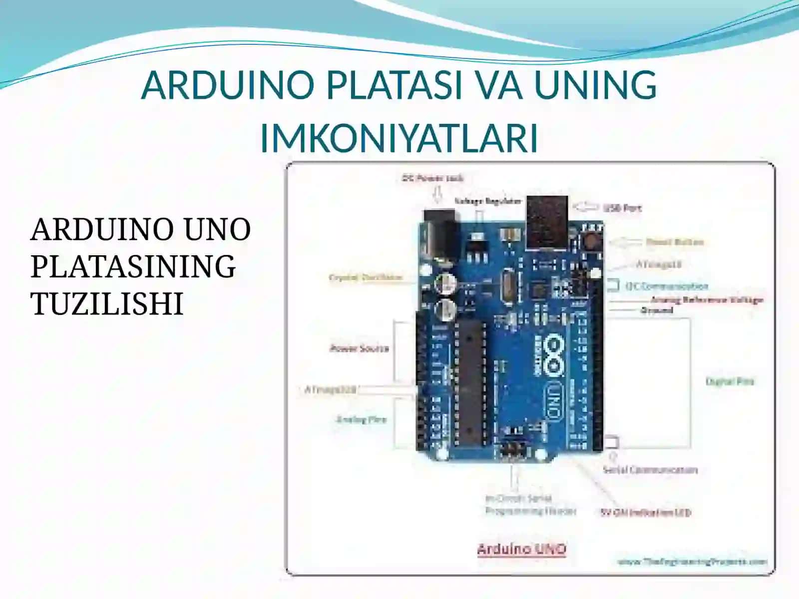 ARDUINO.ARDUINOVA UNING IMKONIYATLARI 4
