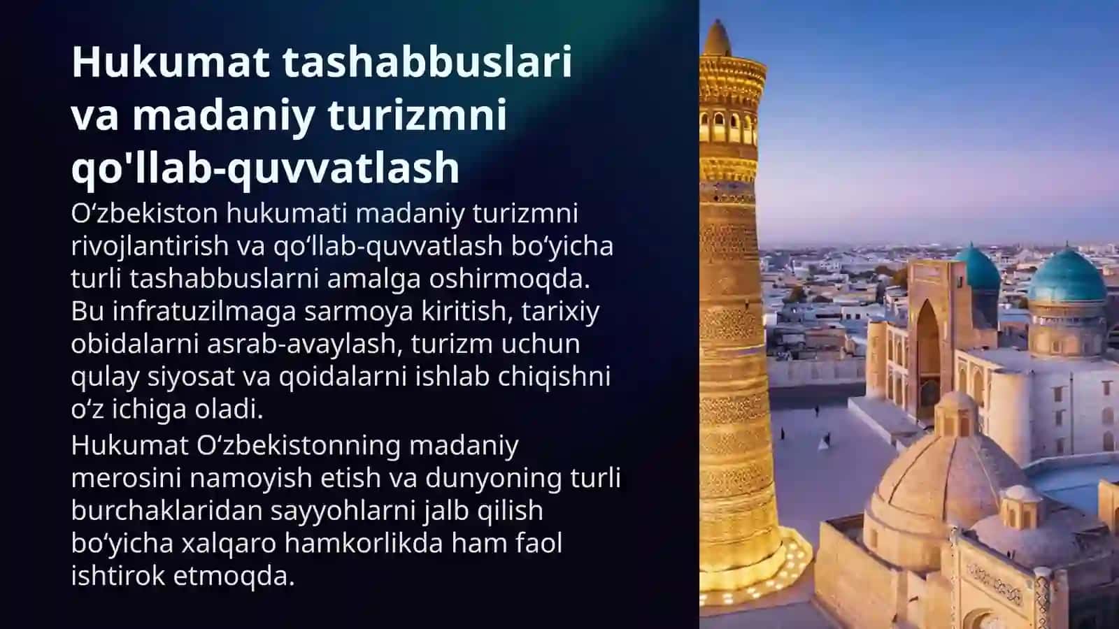 O'zbekistonda madaniyturizm rivojlanishi va istiqbollari 4