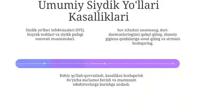 Siydik ajratuv yoʻllari kasalliklari bilan kasallangan bemorlarni parvarish qilish 4