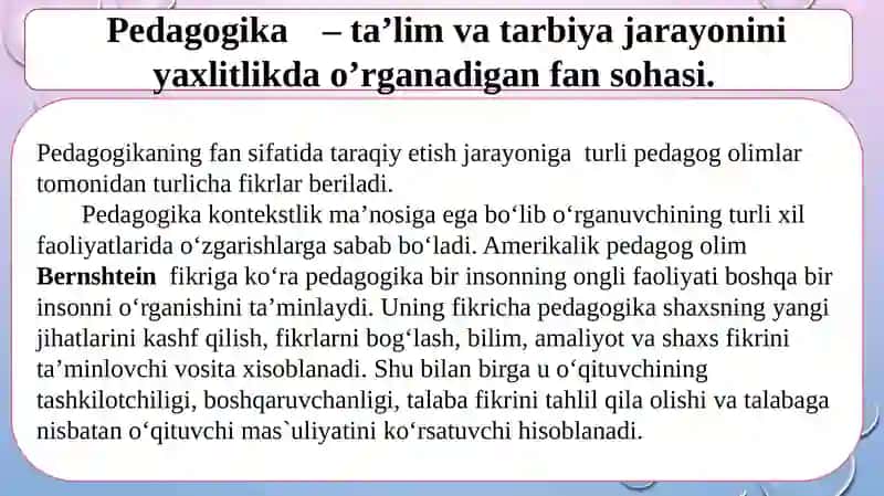 Boshlang‘ich sinf o‘qituvchisini pedagogik faoliyatga kirishi 4